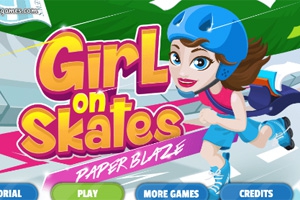 Girl on Skates: Paper Blaze Girl on Skates: Paper Blaze